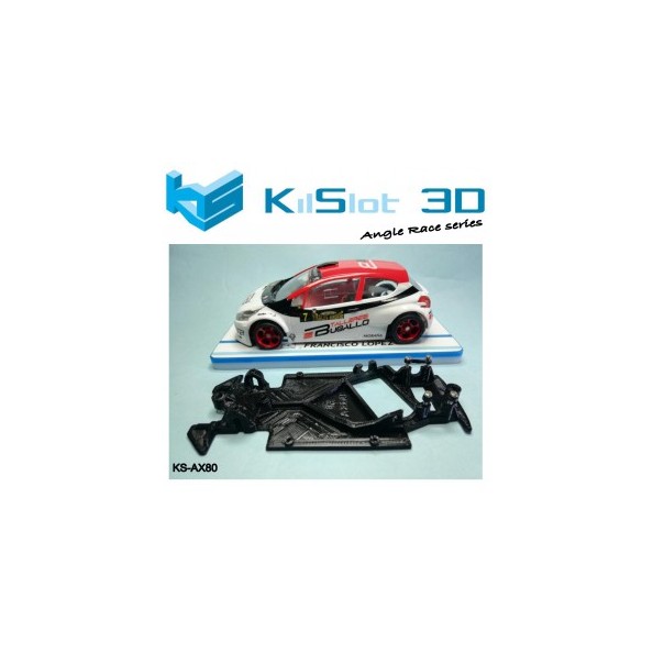 Kilslot AX80 Chasis 3D angular RACE SOFT Peugeot 208 Scaleauto