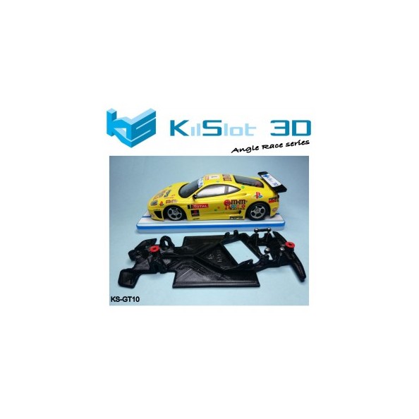 KILSLOT KS-GT10 Chasis 3d angular RACE SOFT Ferrari 360 Modena Ninco