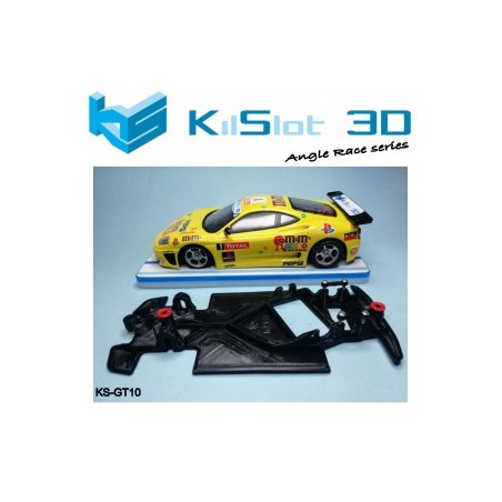 KILSLOT KS-GT10 Chasis 3d angular RACE SOFT Ferrari 360 Modena Ninco