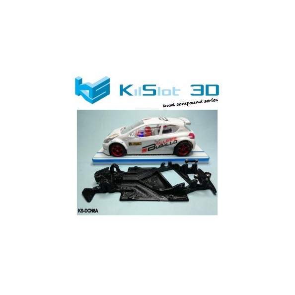 KILSLOT KS-DCN8A chasis 3d angular DUAL COMP Peugeot 208 SCALEAUTO