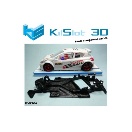 KILSLOT KS-DCN8A chasis 3d angular DUAL COMP Peugeot 208 SCALEAUTO