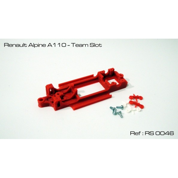 RED SLOT RS-0046 CHASIS 3D RENAULT ALPINE 110 TEAM SLOT