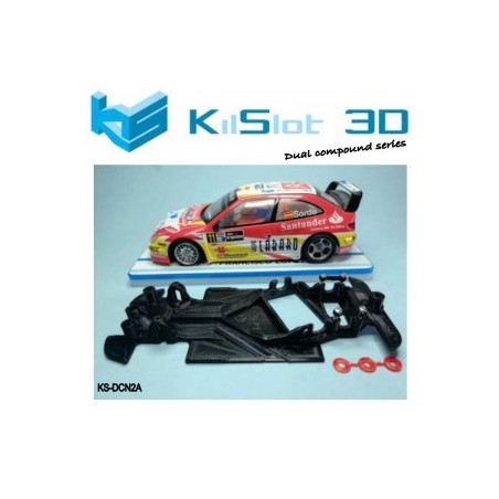 Kilslot KS-DCN2A Chasis 3d angular DUAL COMP Citroen Xsara PRO Scalextric