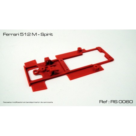 RED SLOT RS-0060 CHASIS 3D FERRARI 512 M SPIRIT