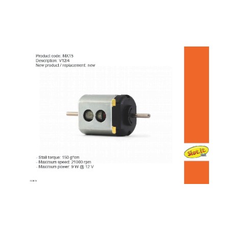 Slot.it SI-MX15 Motor V12/4 21.000 rpm caja corta