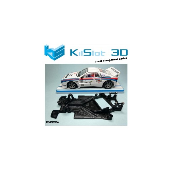 KILSLOT KS-DCC3A chasis 3d angular DUAL COMP Lancia 037 NINCO
