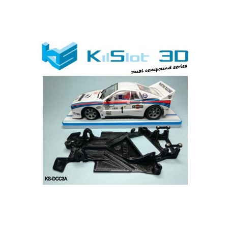 KILSLOT KS-DCC3A chasis 3d angular DUAL COMP Lancia 037 NINCO