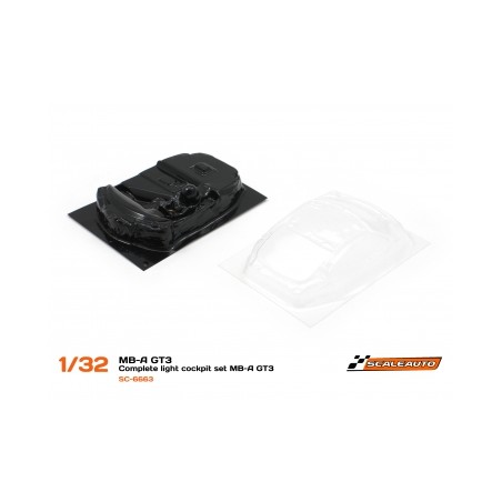Scaleauto SC-6663 Interior y cristales MB-A GT3