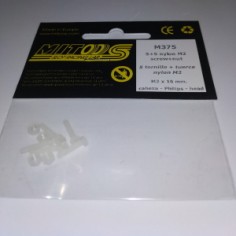 MITOOS M375 5 TORNILLO + TUERCA NYLON M2