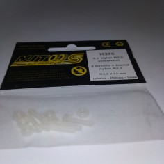 MITOOS 5 TORNILLOS + TUERCAS NYLON M2.5