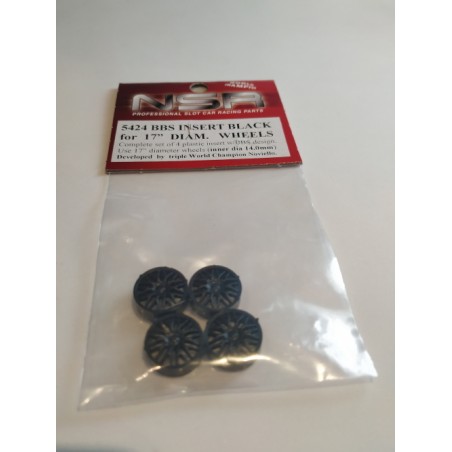 NSR 5424 tapacubos llanta 17 BBS negros