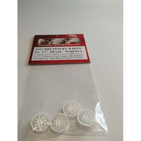 NSR 5422 tapacubos llanta 17 BBS blancos
