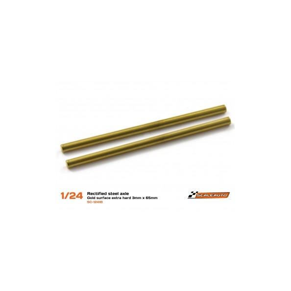 Scaleauto SC-1241B Eje acero gold surface 3mm x 65 mm