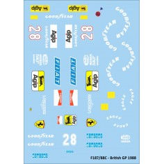 Mitoos M571 Calcas slot F1 Ferrari British GP n28 Berger