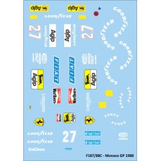 Mitoos M572 Calcas slot F1 Ferrari Monaco GP n27 Alboreto