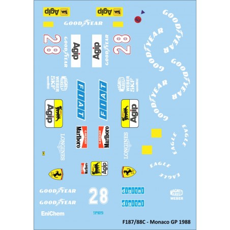 Mitoos M573 Calcas slot F1 Ferrari Monaco GP n28 Berger