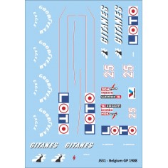 Mitoos M574 Calcas slot F1 Ligier JS31 GP Bélgica n25 Arnoux