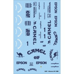 Mitoos M578 Calcas slot F1 Lotus 100T Mónaco GP n1 Piquet