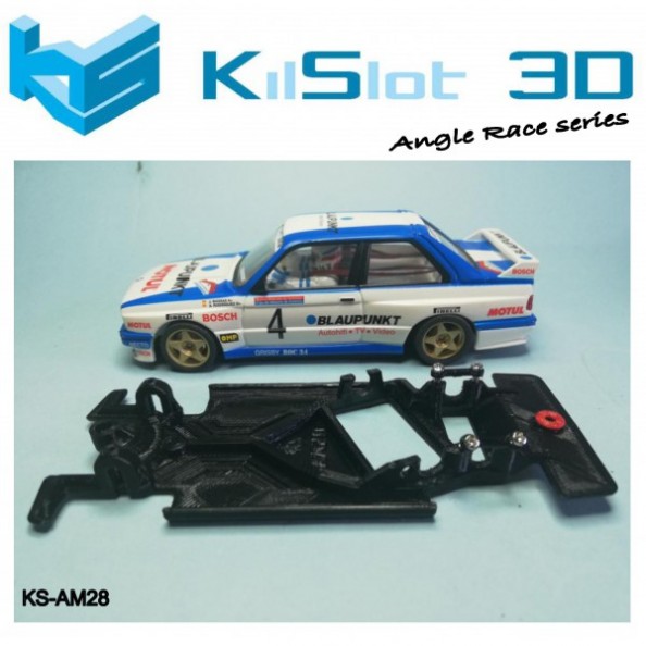 Kilslot KS-AM28 Chasis 3d angular RACE SOFT BMW M3 E30 SCX/Altaya