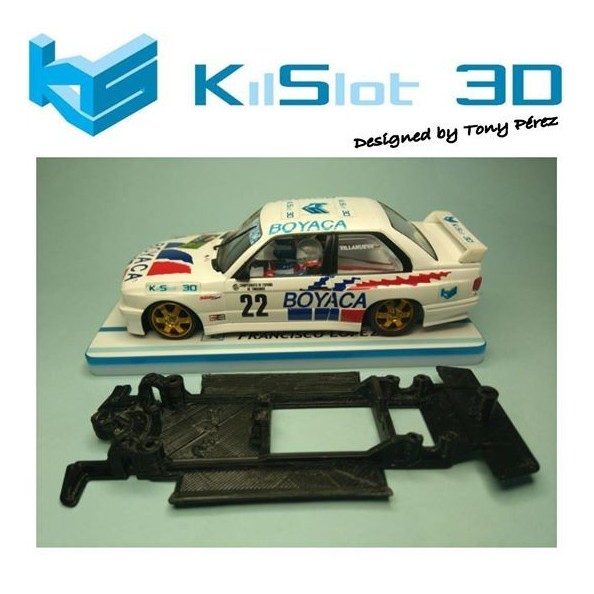 KILSLOT KS-CM3B CHASIS 3D LINEAL BLACK BMW M3 E30 FLY