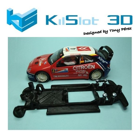 KILSLOT KS-CX2B CHASIS 3D LINEAL BLACK CITROEN XSARA WRC SCX