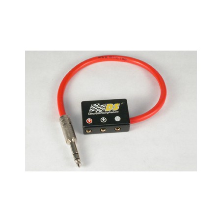 DS-0073 Conector compacto hembra con cable silicona y jack stereo 30mm