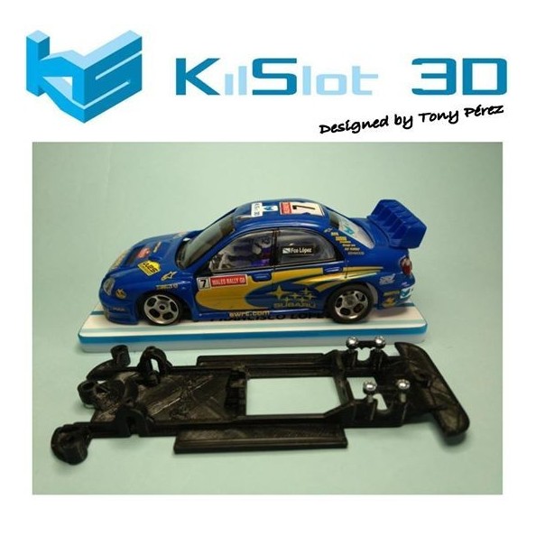 KILSLOT KS-CS3B CHASIS 3D LINEAL BLACK SUBARU WRC SCX