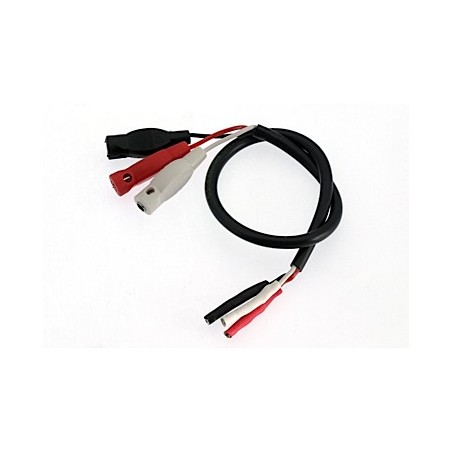 DS-0079 Adaptador mando bananas hembra pista SCX + cable silicona