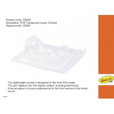 Slot.it SI-CS24IX Cockpit lexan Audi R18