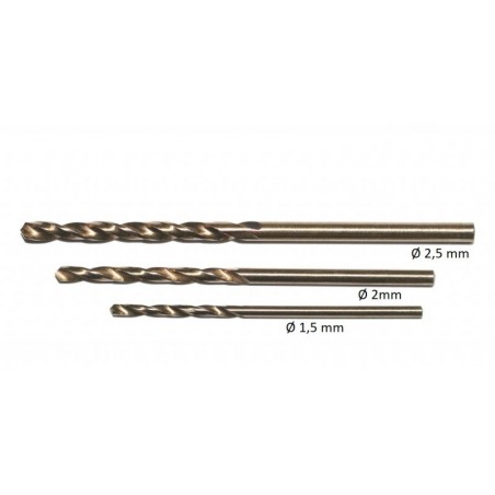 Sloting Plus SP140012 juego brocas cobalto 1,5-2-2,5 mm