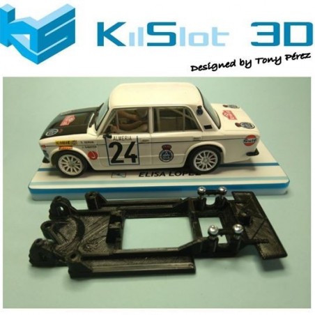 KILSLOT 3D KS-BF3B CHASIS 3D LINEAL BLACK SEAT 1430 SCX EJE DELANTERO INDEPENDIENTE