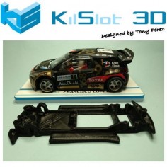 KISLOT KS-NC1B CHASIS 3D LINEAL BLACK CITROEN DS3 WRC SCX