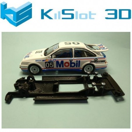 KILSLOT KS-VS1B CHASIS 3D LINEAL BLACK FORD SIERRA NINCO VERSIÓN PISTA PARA MOTOR FLAT