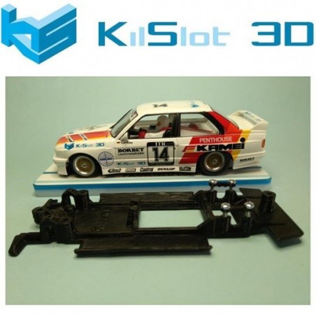 KILSLOT KS-VM3B CHASIS 3D LINEAL BLACK BMW M3 E30 FLY VERSIÓN PISTA PARA MOTOR FLAT