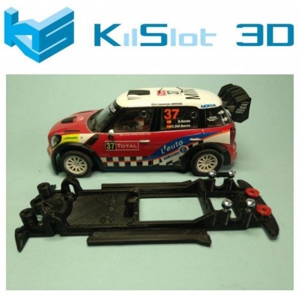 KILSLOT KS-NM1B CHASIS 3D LINEAL BLACK MINI WRC CARRERA