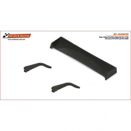 Scaleauto SC-3630A12 Alerón en goma flexible Porsche 911 (991.2)