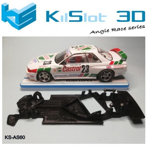 Kilslot KS-AS60 Chasis 3d angular RACE SOFT Nissan Skyline Slot.it