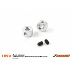 SCALEAUTO SC-1705 TOPE CORONA + PORTA POLEA ALUMINO MECANIZADO