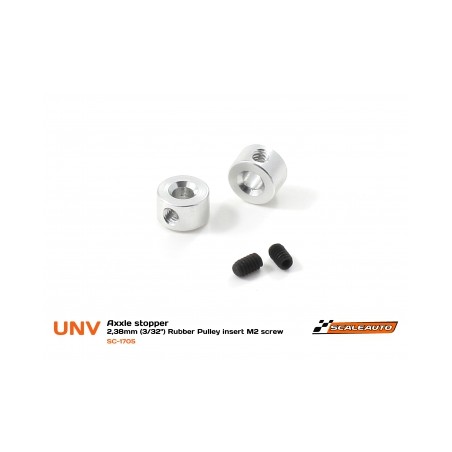 SCALEAUTO SC-1705 TOPE CORONA + PORTA POLEA ALUMINO MECANIZADO