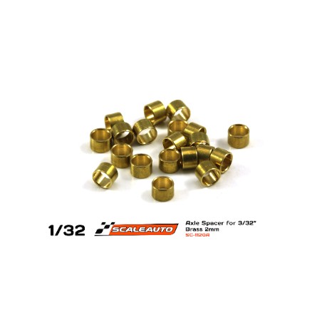 Scaleauto SC-1120A Separadores eje bronce 2mm