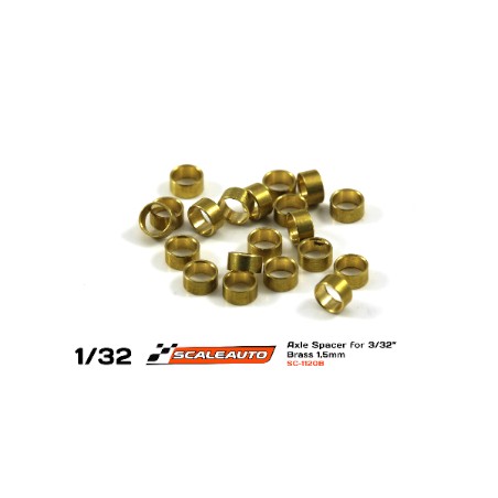 Scaleauto SC-1120B Separadores eje bronce 1.5mm