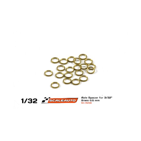 Scaleauto SC-1120D Separadores eje bronce 0.50mm