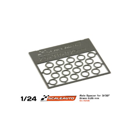 Scaleauto SC-1120E Separadores eje bronce 0.25mm