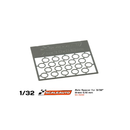 Scaleauto SC-1120F Separadores eje bronce 0.25mm