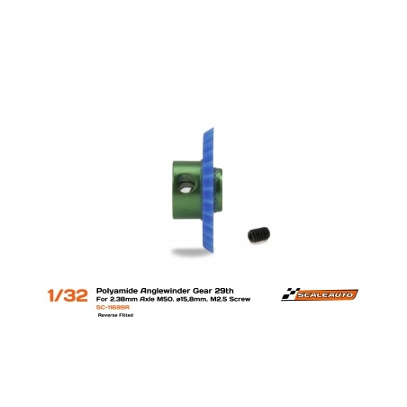 Scaleauto SC-1169BR Corona 29 dientes angulo REVERSE