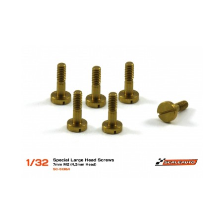 Scaleauto SC-5136A Tornillería especial latón suspensión / Carrocería M2x7
