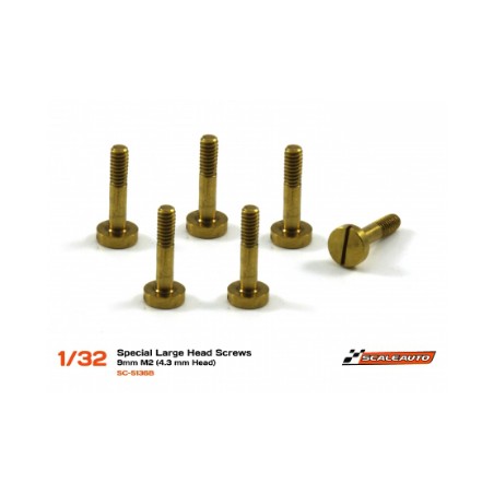 Scaleauto SC-5136B Tornillería especial latón suspensión / Carrocería M2x9