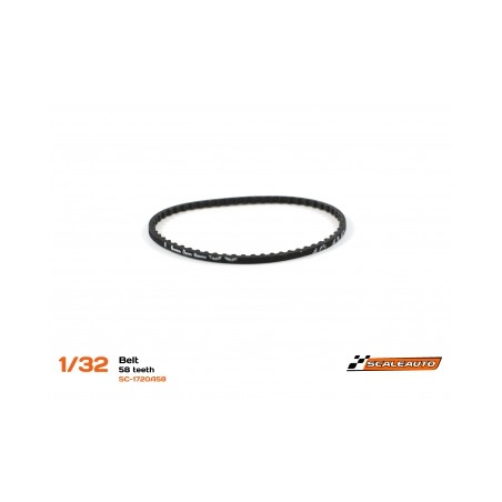 SCALEAUTO SC-1720A58 CORREA DENTADA 58 DIENTES 1.8MM GROSOR