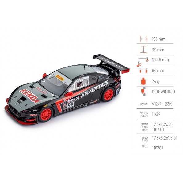 Slot.it SI-CA48A Maserati GT4 n99 X-analytics Road America 2018