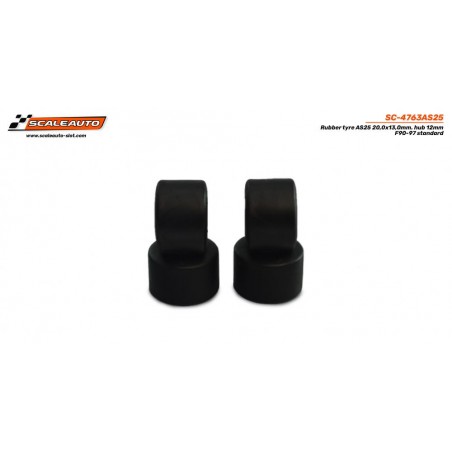 Scaleauto SC-4763AS25 Goma AS25 20x13mm para llanta diam Formula 90-97
